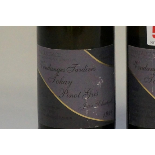 598 - Four 37.5cl bottles of Tokay Pinot Gris Vendanges Tardives, 1989, Jean Schaetzel. (4)... 