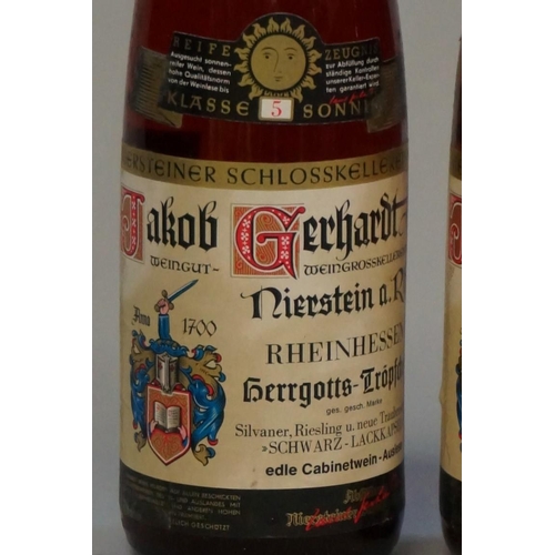 599 - Three 70cl bottles of Niersteiner Hergottstroppfchen Auslese, 1967, Gerhardt. (3)... 