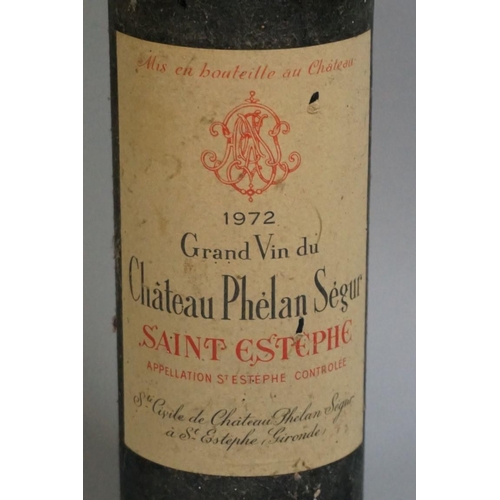 691 - A bottle of Chateau Phelan Segur, 1972, Saint Estephe.