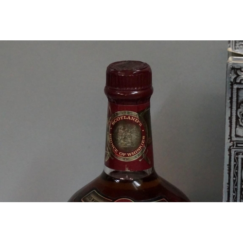 696 - Two 26 2/3 fl.oz. bottles of Chivas Regal 12 year old blended whisky, probably 1960s bottlings,... 