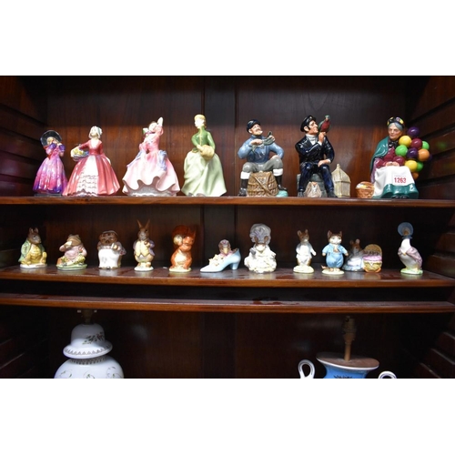 1561 - Eleven Beswick Beatrix Potter figures, comprising: 'Mr Benjamin Bunny', second version, lilac jacket... 