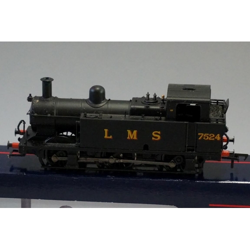 506 - Two metal 'OO' gauge LMS 0-6-0T 3F Class 'Jinty' locomotives, comprising: Triang Hornby R52S '7... 