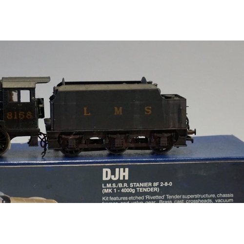 507 - A DJH K45 'OO' gauge LMS 2-8-0 Stanier 8F locomotive 8158 and Mk.1 4000g tender, in original box.... 