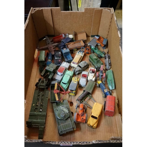 560 - A large collection of vintage Dinky and Corgi diecast vehicles, (all playworn). (qty)... 