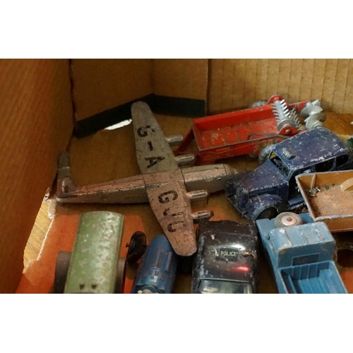 560 - A large collection of vintage Dinky and Corgi diecast vehicles, (all playworn). (qty)... 