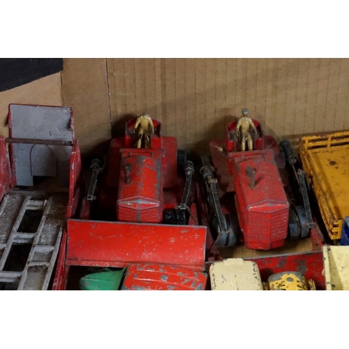 560 - A large collection of vintage Dinky and Corgi diecast vehicles, (all playworn). (qty)... 