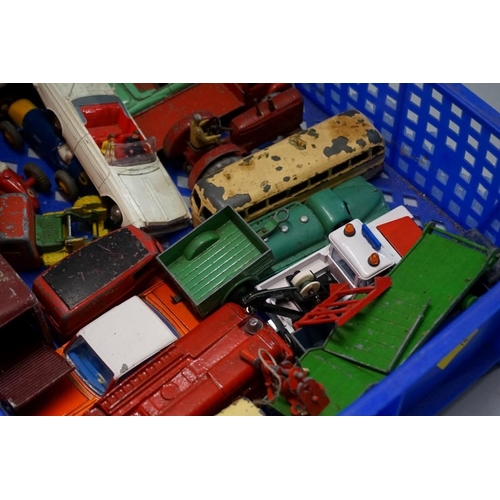 561 - A collection of vintage Dinky and Corgi diecast vehicles, (mostly playworn). (qty)