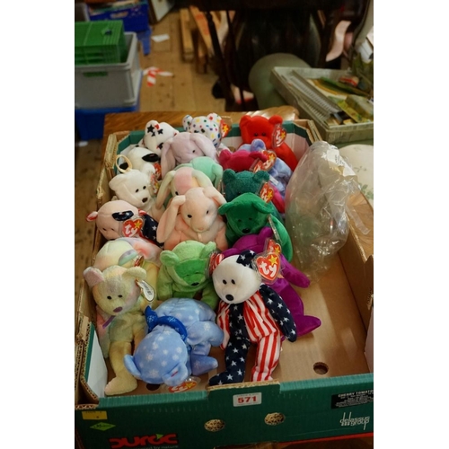 571 - Twenty Ty 'Beanie Babies', each with tag. (20)