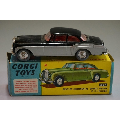 587 - A Corgi 224 'Bentley Continental Sport Saloon', boxed.