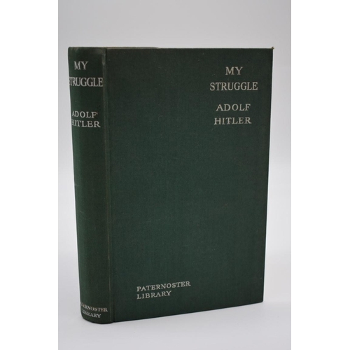 107 - HITLER (Adolf): 'My Struggle', London, Hurst & Blackett, September 1936: 22nd thousand, No.... 