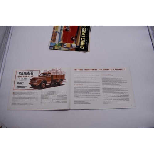 124 - AUTOMOBILIA: promotional brochures for Commer Commercial Vehicles (2 examples), Standard Vangua... 