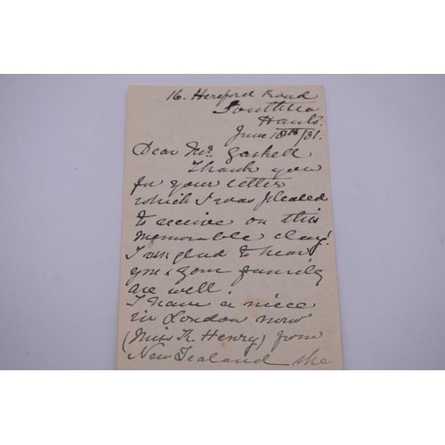 128 - BATTLE OF WATERLOO: collection of cuttings and letters to Rev N Kynaston Gaskell, research mate... 