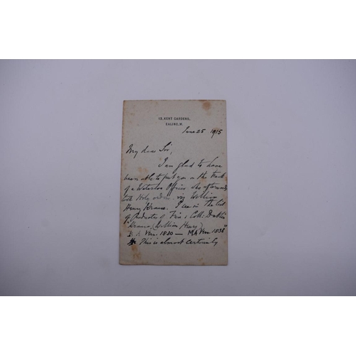 128 - BATTLE OF WATERLOO: collection of cuttings and letters to Rev N Kynaston Gaskell, research mate... 