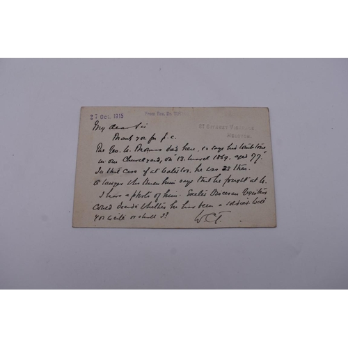 128 - BATTLE OF WATERLOO: collection of cuttings and letters to Rev N Kynaston Gaskell, research mate... 