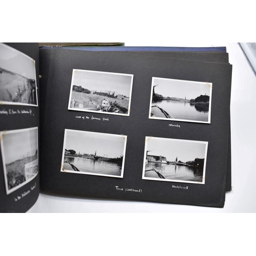 132 - PHOTOGRAPH ALBUMS: SINGAPORE: album of b&w snapshot photographs, family and military live Singap... 