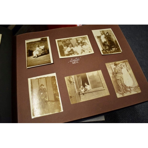 135 - PHOTOGRAPH ALBUMS: collection of 8 snapshot albums, earlier-mid c20 period, largely domestic an... 