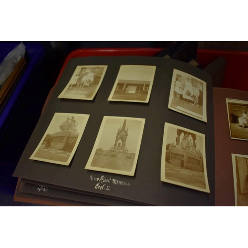 135 - PHOTOGRAPH ALBUMS: collection of 8 snapshot albums, earlier-mid c20 period, largely domestic an... 