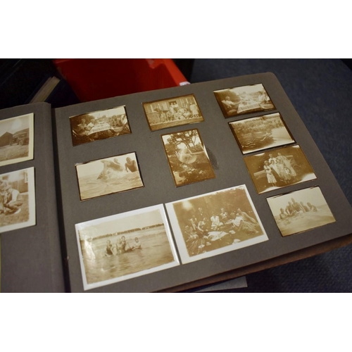 135 - PHOTOGRAPH ALBUMS: collection of 8 snapshot albums, earlier-mid c20 period, largely domestic an... 