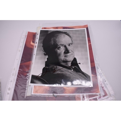 136 - SIGNED PHOTOGRAPHS: collection of approx 55 items, largely signed photographs of film and enter... 