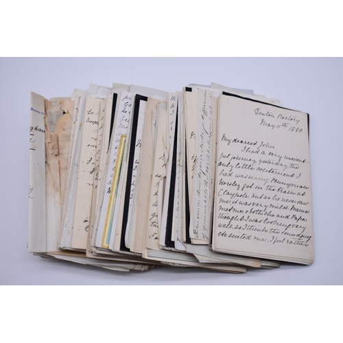 145 - VICTORIAN CORRESPONDENCE: large bundle of late 19thc correspondence, largely ALS with a few pri... 