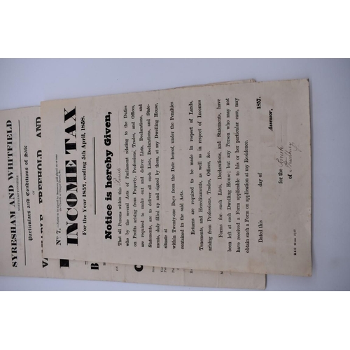 149 - NORTHAMPTON, PROPERTY PARTICULARS: group of 3 late 19thc posters and particulars, Thorpe Mandev... 