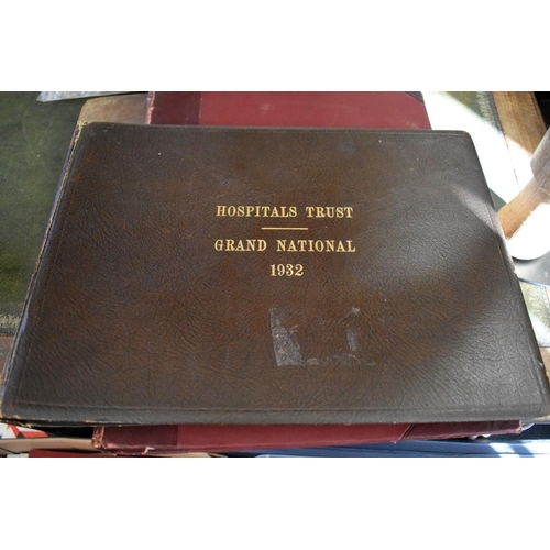 151 - HOSPITALS TRUST GRAND NATIONAL: oblong folio album of large b&w photographs taken at Hospitals T... 