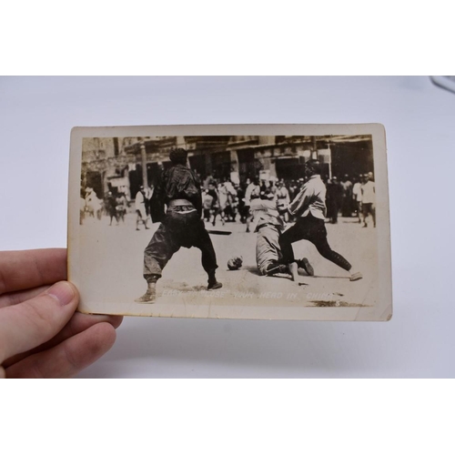 152 - CHINA, EXECUTION PHOTOGRAPHS: group of 18 b&w photographs of execution scenes in China, ear... 