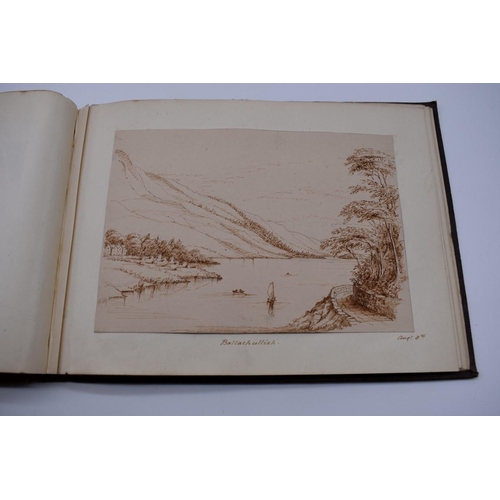 154 - SCOTLAND, VICTORIAN PEN & INK SKETCHES: small album of 23 accomplished pen & ink sketch... 