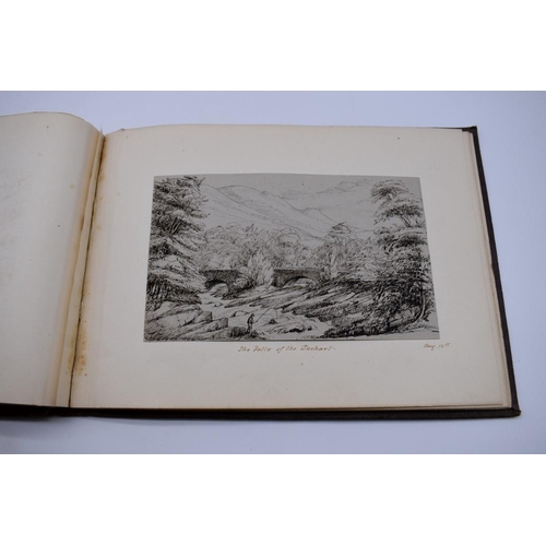 154 - SCOTLAND, VICTORIAN PEN & INK SKETCHES: small album of 23 accomplished pen & ink sketch... 