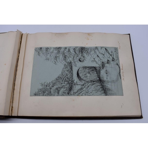 154 - SCOTLAND, VICTORIAN PEN & INK SKETCHES: small album of 23 accomplished pen & ink sketch... 