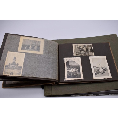 157 - NORTH WEST FRONTIER: album of sepia snapshot photographs, British services in India/North West Front... 