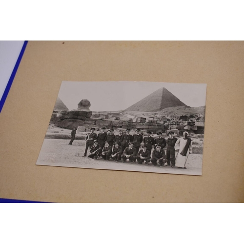 158 - CYPRUS: 2 albums of snapshot photographs, 1947, largely Cyprus and Egypt, some related ephemera... 