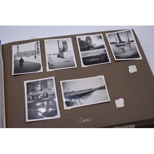 158 - CYPRUS: 2 albums of snapshot photographs, 1947, largely Cyprus and Egypt, some related ephemera... 