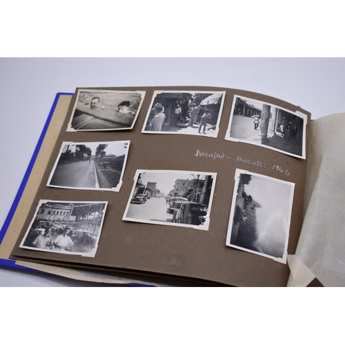 158 - CYPRUS: 2 albums of snapshot photographs, 1947, largely Cyprus and Egypt, some related ephemera... 