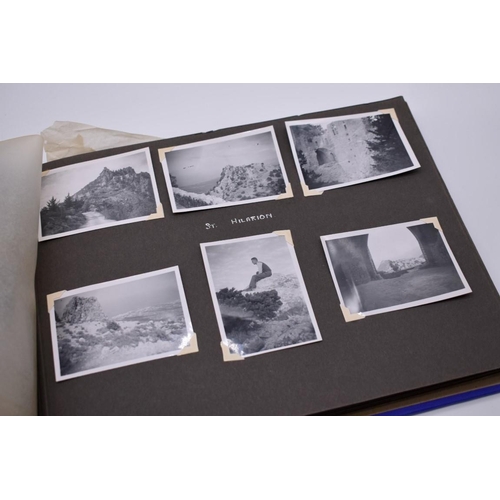 158 - CYPRUS: 2 albums of snapshot photographs, 1947, largely Cyprus and Egypt, some related ephemera... 