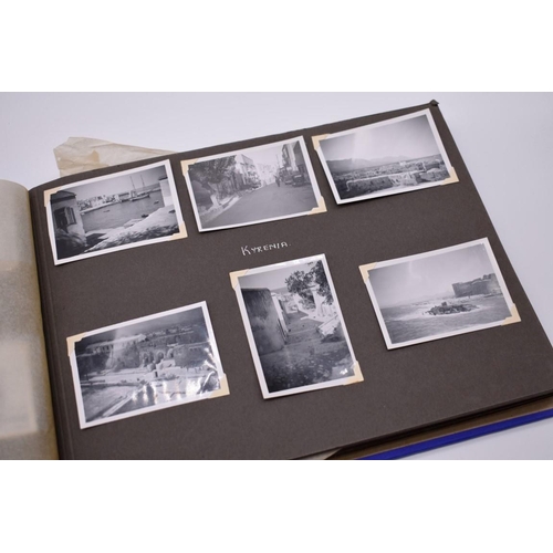 158 - CYPRUS: 2 albums of snapshot photographs, 1947, largely Cyprus and Egypt, some related ephemera... 