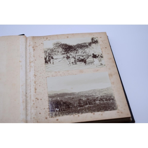 159 - PHOTOGRAPH ALBUM: AFRICAN COFFEE PLANTATIONS: unusual album of 36 albumen print photographs cir... 