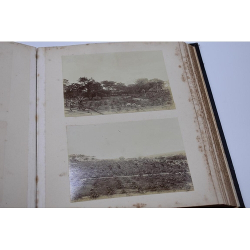 159 - PHOTOGRAPH ALBUM: AFRICAN COFFEE PLANTATIONS: unusual album of 36 albumen print photographs cir... 