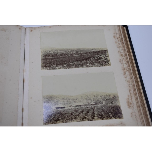 159 - PHOTOGRAPH ALBUM: AFRICAN COFFEE PLANTATIONS: unusual album of 36 albumen print photographs cir... 