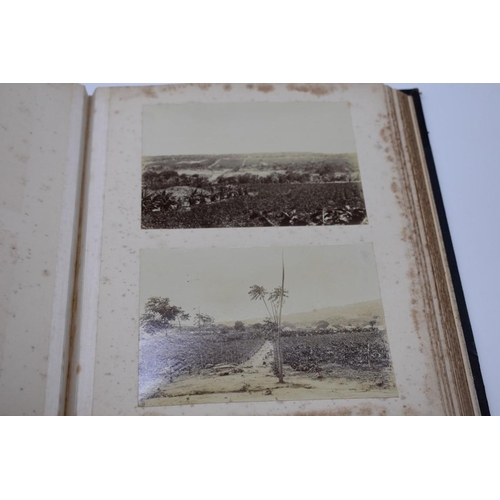 159 - PHOTOGRAPH ALBUM: AFRICAN COFFEE PLANTATIONS: unusual album of 36 albumen print photographs cir... 