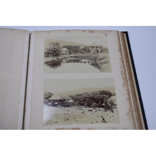 159 - PHOTOGRAPH ALBUM: AFRICAN COFFEE PLANTATIONS: unusual album of 36 albumen print photographs cir... 