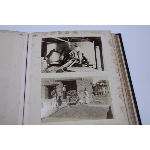 159 - PHOTOGRAPH ALBUM: AFRICAN COFFEE PLANTATIONS: unusual album of 36 albumen print photographs cir... 