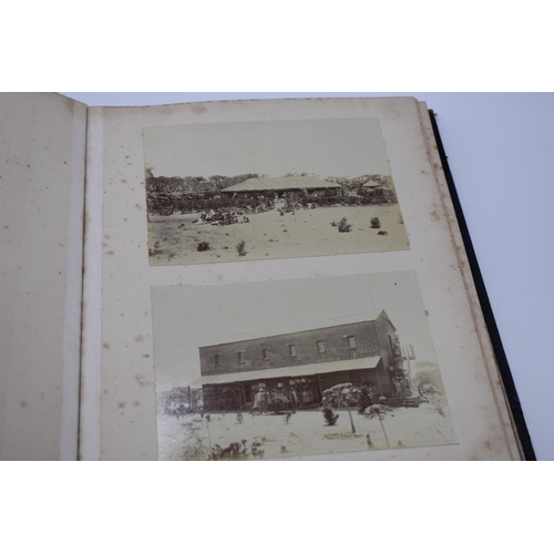 159 - PHOTOGRAPH ALBUM: AFRICAN COFFEE PLANTATIONS: unusual album of 36 albumen print photographs cir... 