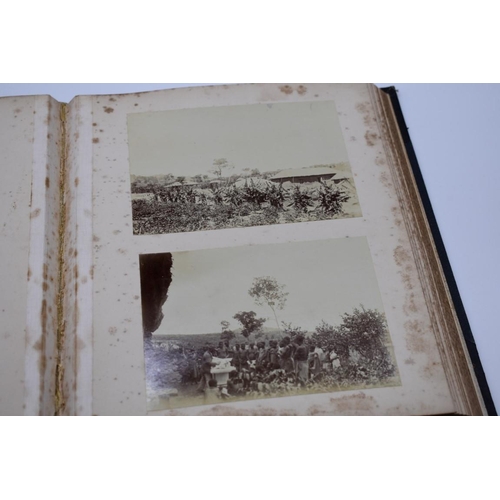 159 - PHOTOGRAPH ALBUM: AFRICAN COFFEE PLANTATIONS: unusual album of 36 albumen print photographs cir... 