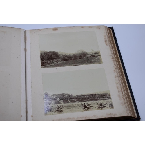 159 - PHOTOGRAPH ALBUM: AFRICAN COFFEE PLANTATIONS: unusual album of 36 albumen print photographs cir... 