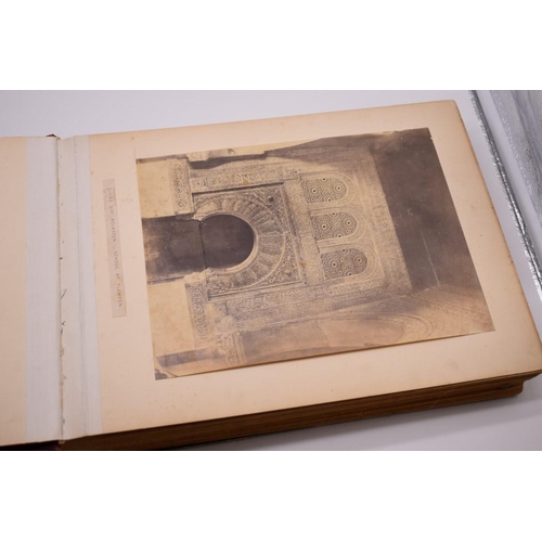 161 - PHOTOGRAPH ALBUM: NORTH AFRICA: large 19thc album containing approx 55 albumen print photographs, No... 