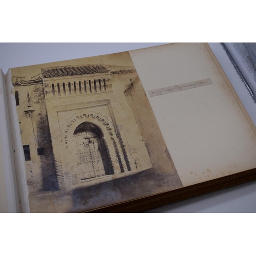 161 - PHOTOGRAPH ALBUM: NORTH AFRICA: large 19thc album containing approx 55 albumen print photographs, No... 