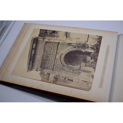 161 - PHOTOGRAPH ALBUM: NORTH AFRICA: large 19thc album containing approx 55 albumen print photographs, No... 