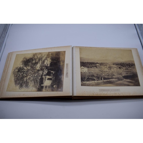 161 - PHOTOGRAPH ALBUM: NORTH AFRICA: large 19thc album containing approx 55 albumen print photographs, No... 