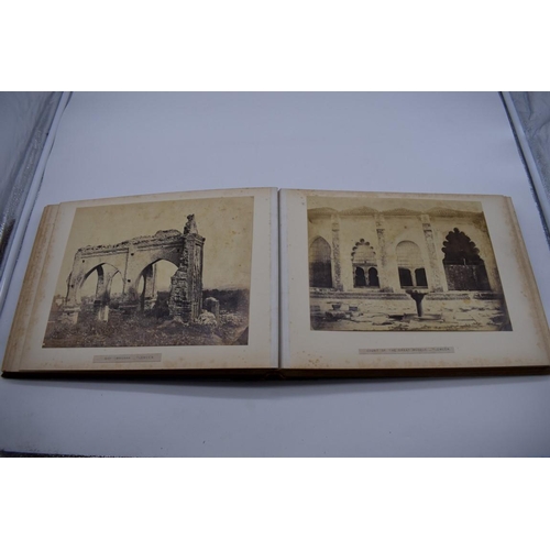 161 - PHOTOGRAPH ALBUM: NORTH AFRICA: large 19thc album containing approx 55 albumen print photographs, No... 